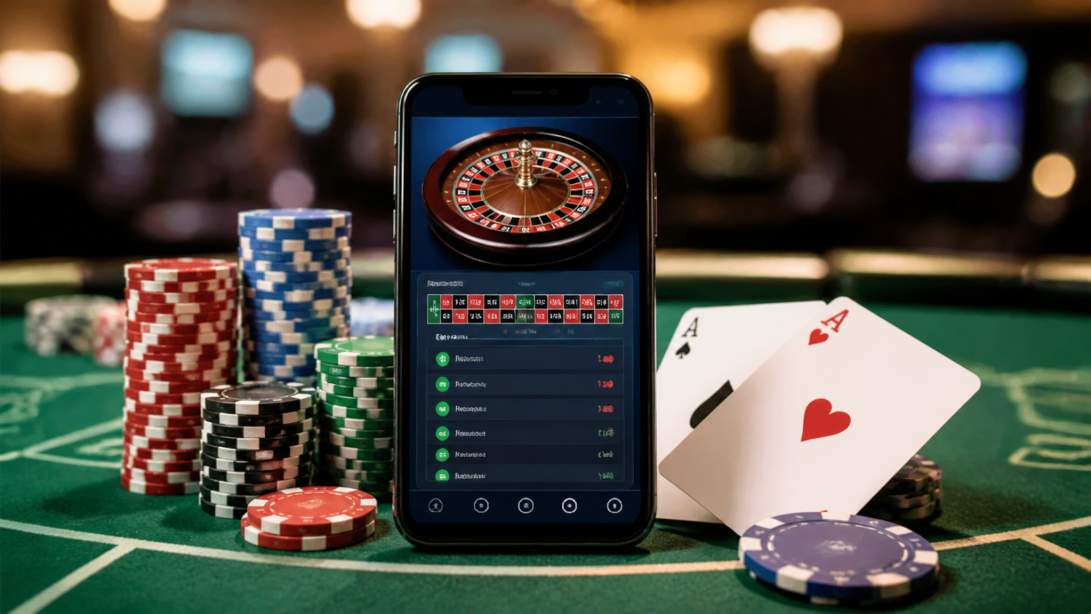 I Casino Senza Documenti e le Nuove Modalità di Registrazione Smartphone showing online betting beside casino chips and cards