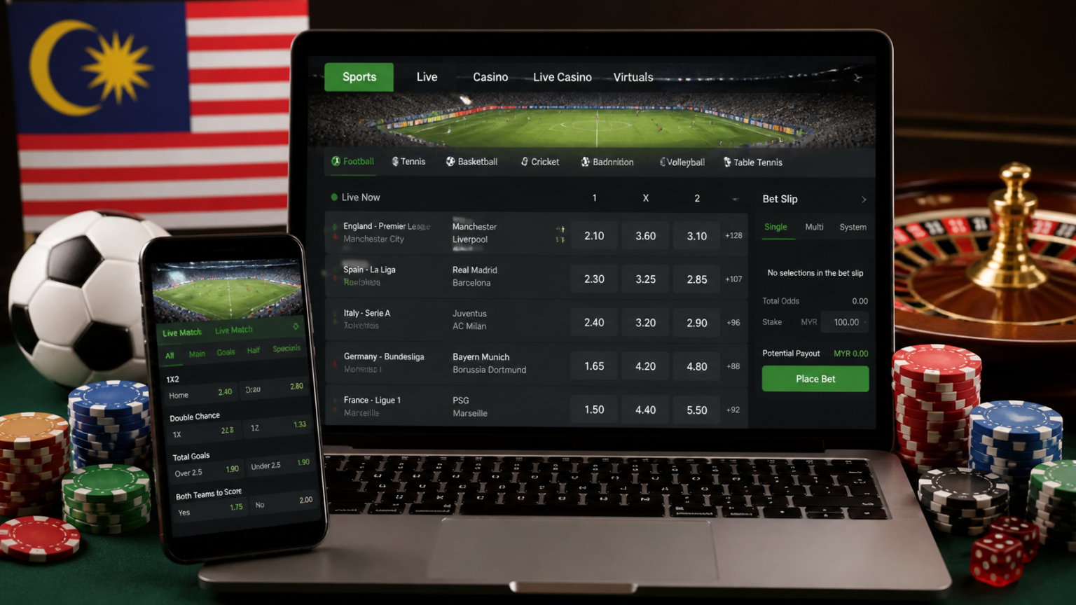 Online Sports Betting Malaysia: A Practical Guide for Players Online sports betting malaysia screen with live odds and smartphone