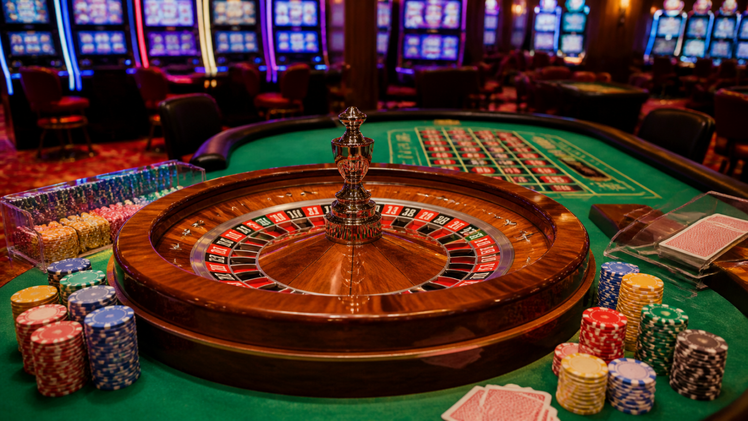 Singapore online casino: What Players Should Consider Casino roulette table with chips and cards
